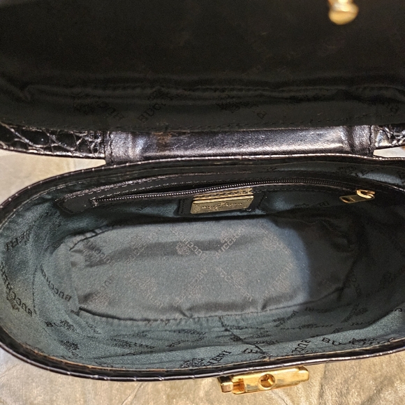 Authentic croco leather top handle bag made in Italy - Picture 6 of 7